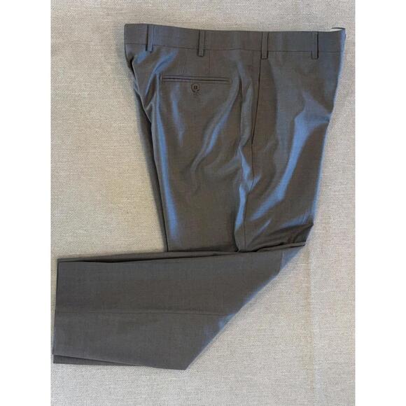 Zanella Platinum Trousers 36 Regular Gray Loro Piana Tasmanian 150s Wool Italy